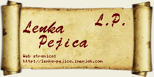 Lenka Pejica vizit kartica